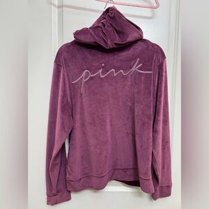 PINK Victoria's Secret Velour Sweat Suit in Burgundy size XL
